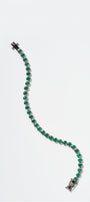 Petite Dot Tennis Bracelet Green Onyx