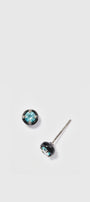 Georgian Stud Earrings - Blue Apatite
