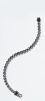 Labradorite Men's Small Dot Tennis Bracelet