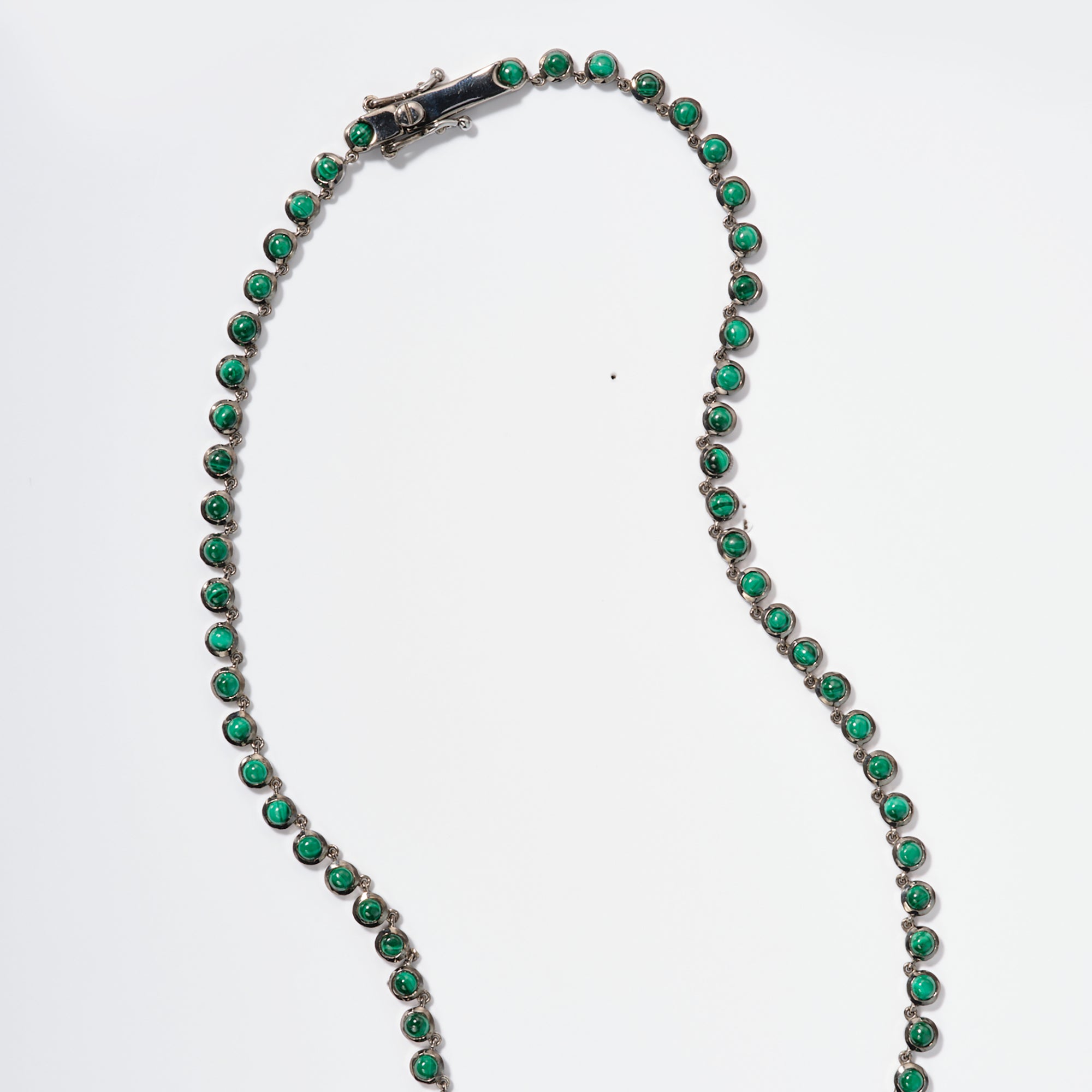 Petite Dot Rivière Necklace Malachite