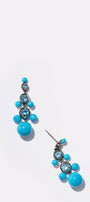 Mini Dew Drop Earrings - Blue Howlite