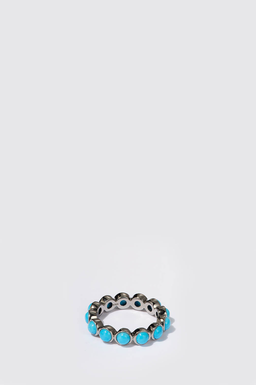 Mini Dot Eternity Band - Blue Howlite