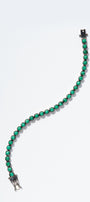 Petite Dot Tennis Bracelet Malachite