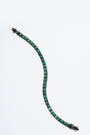 Mini Tile Tennis Bracelet Malachite