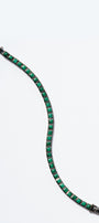 Mini Tile Tennis Bracelet Malachite