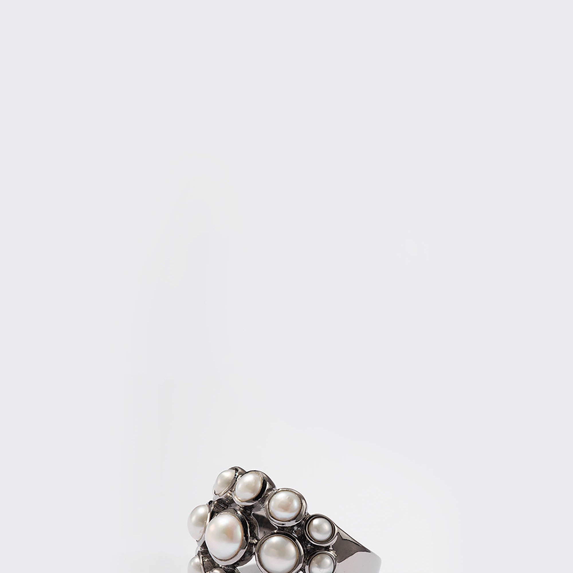 Dot Dome Ring - Pearl