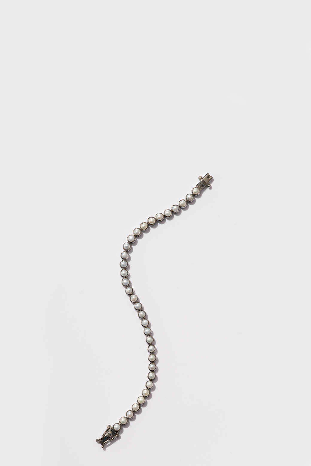 Petite Dot Tennis Bracelet - Pearl