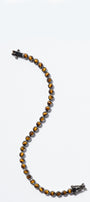Petite Dot Tennis Bracelet Tiger's Eye