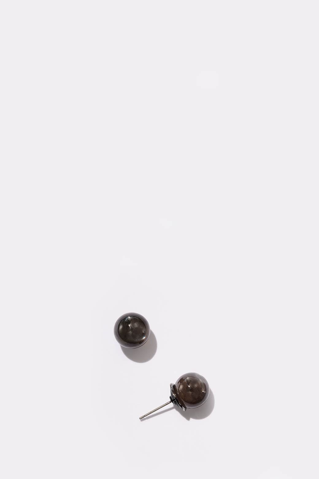 Large Push Pin Studs - 11 MM Black Sheen Moonstones