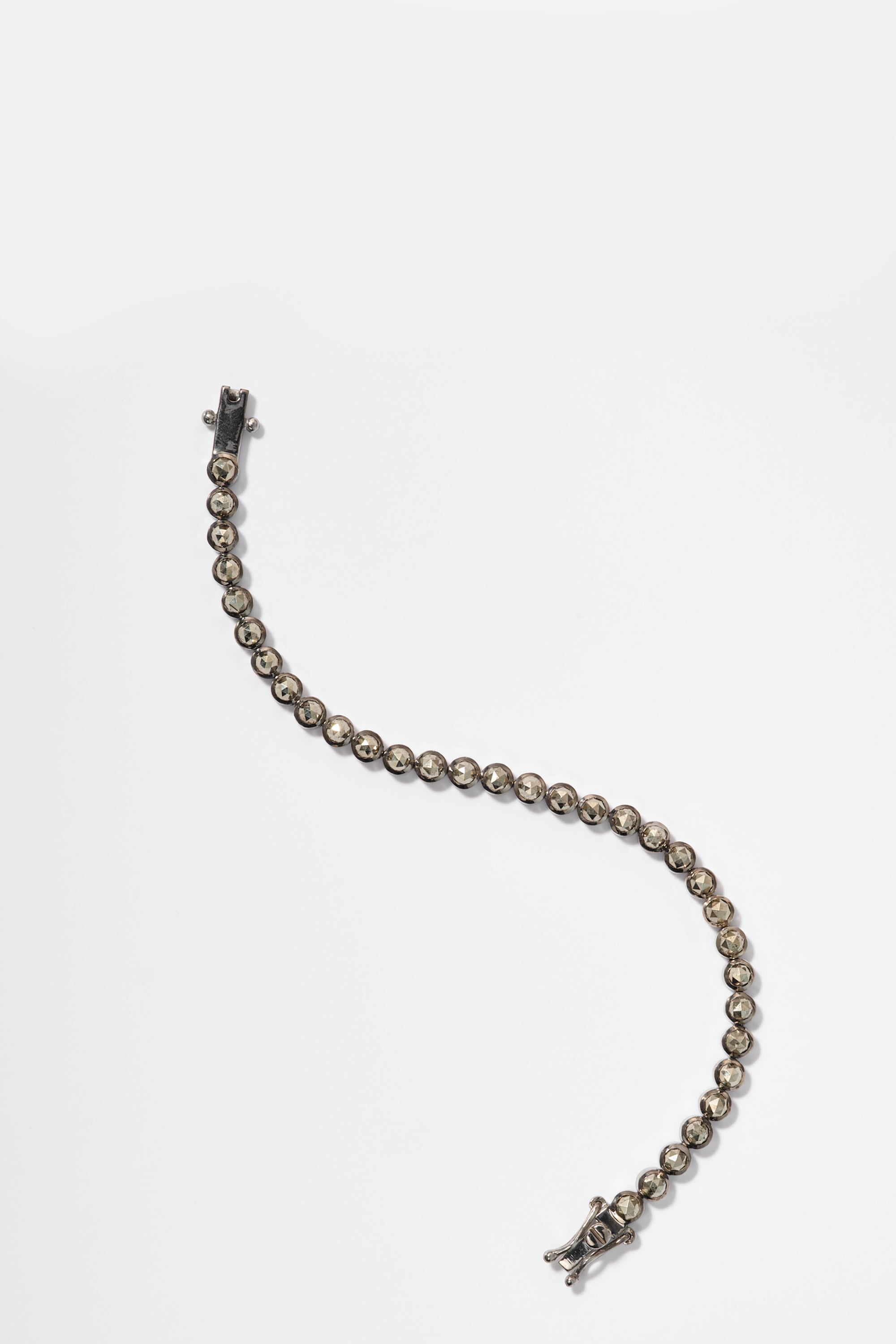 Petite Dot Tennis Bracelet Pyrite