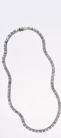 Large Tile Opera Necklace - Labradorite
