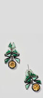 Swallowtail Earrings - Citrine