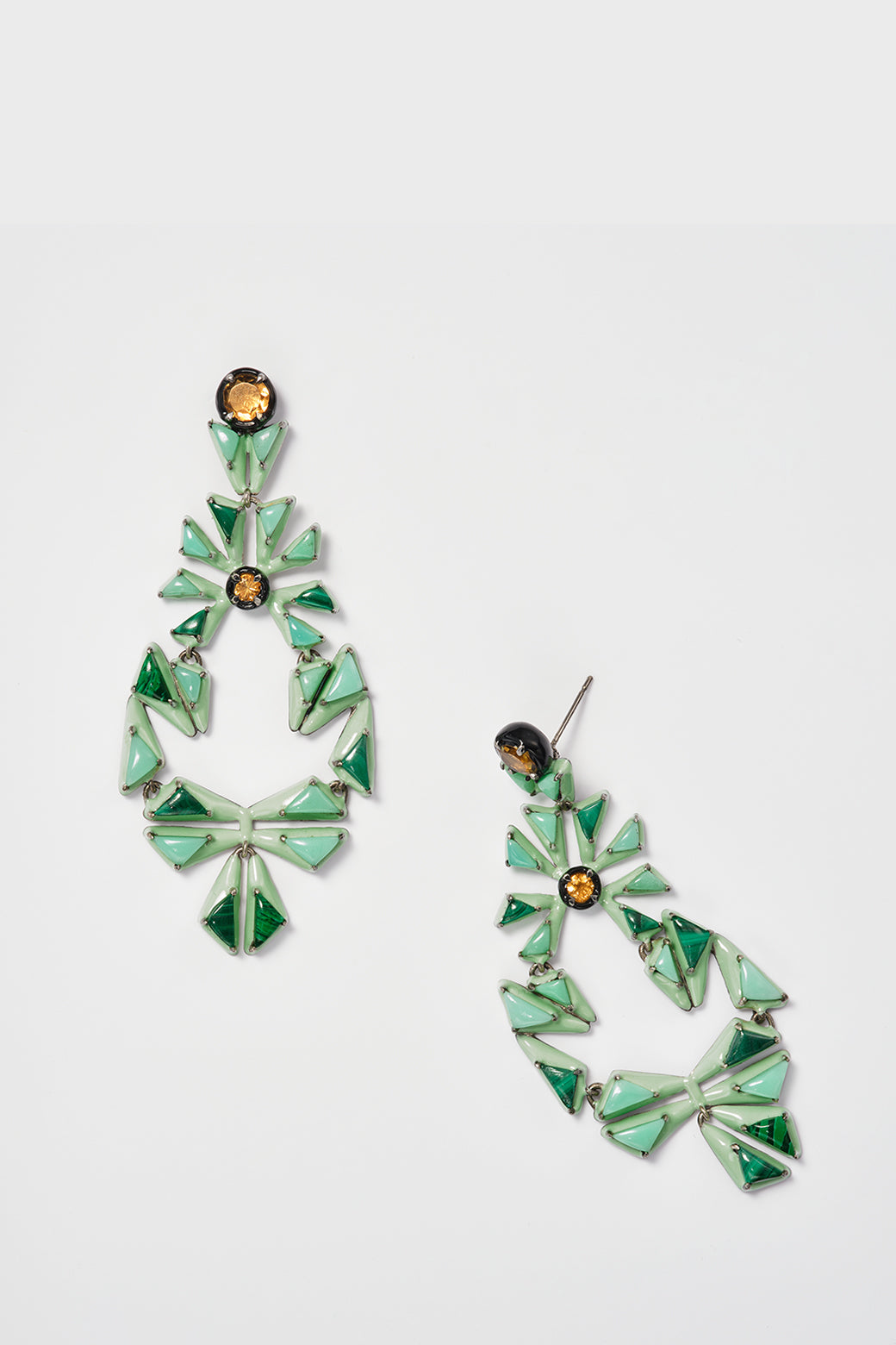 Tanager Earrings - Chrysoprase