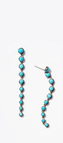 Dot Stiletto Earrings - Turquoise