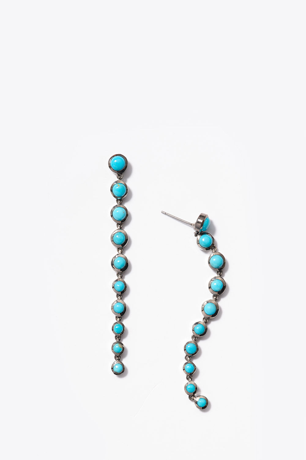 Dot Stiletto Earrings - Turquoise