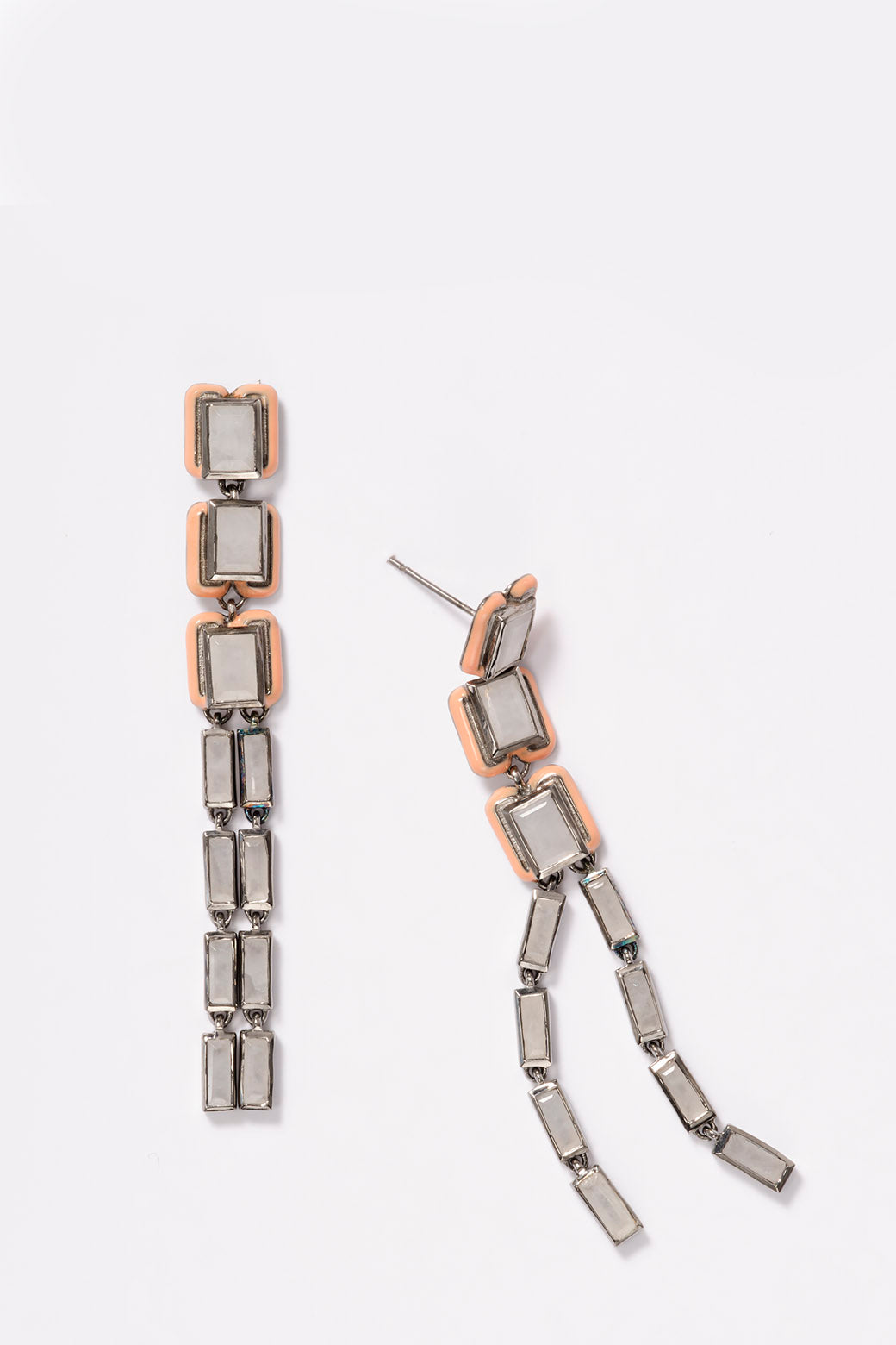 Shoji Earrings - White Agate