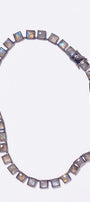Large Tile Rivière Necklace - Faceted Labradorites