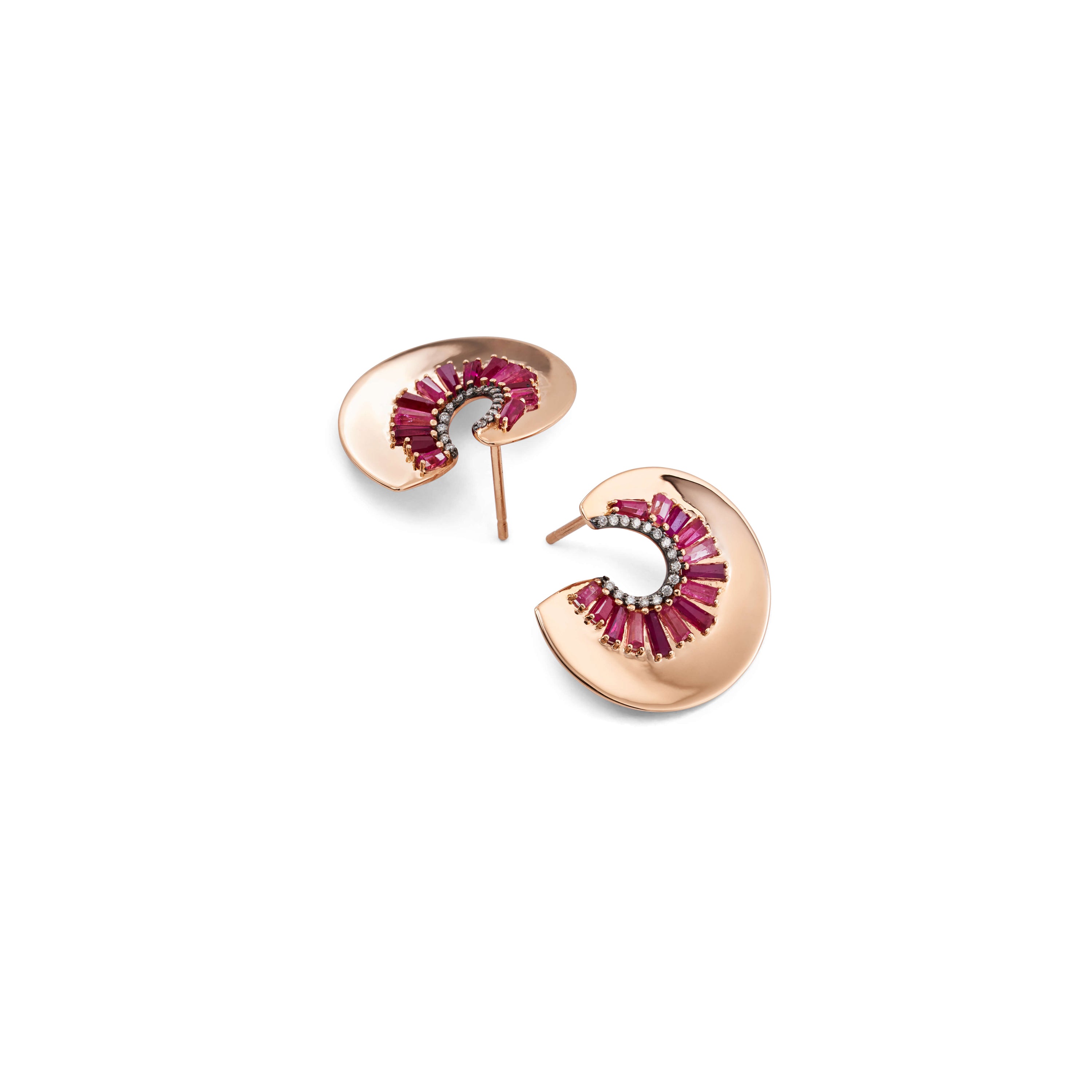 Pink Ruby Earrings
