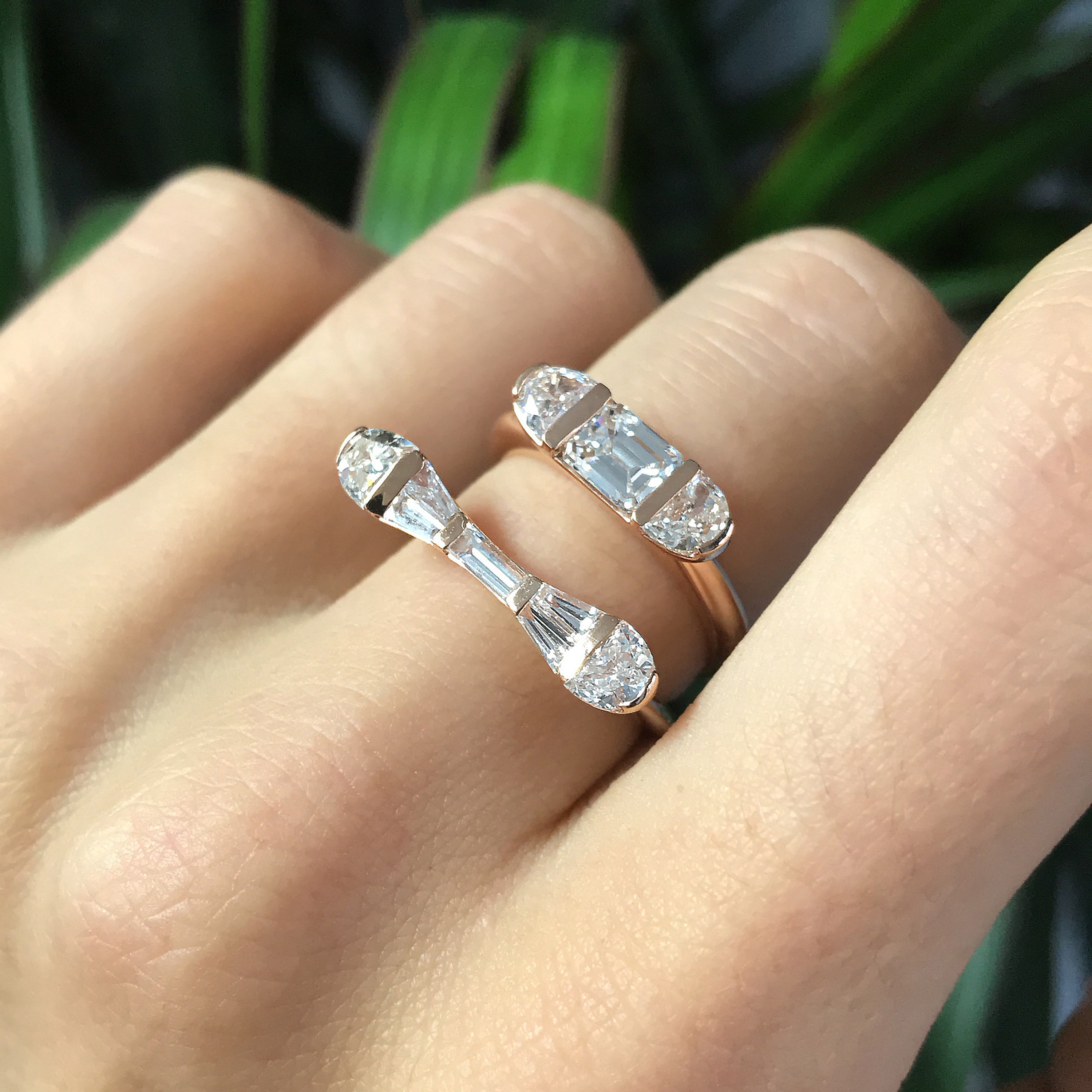 Baton Ring - Diamond