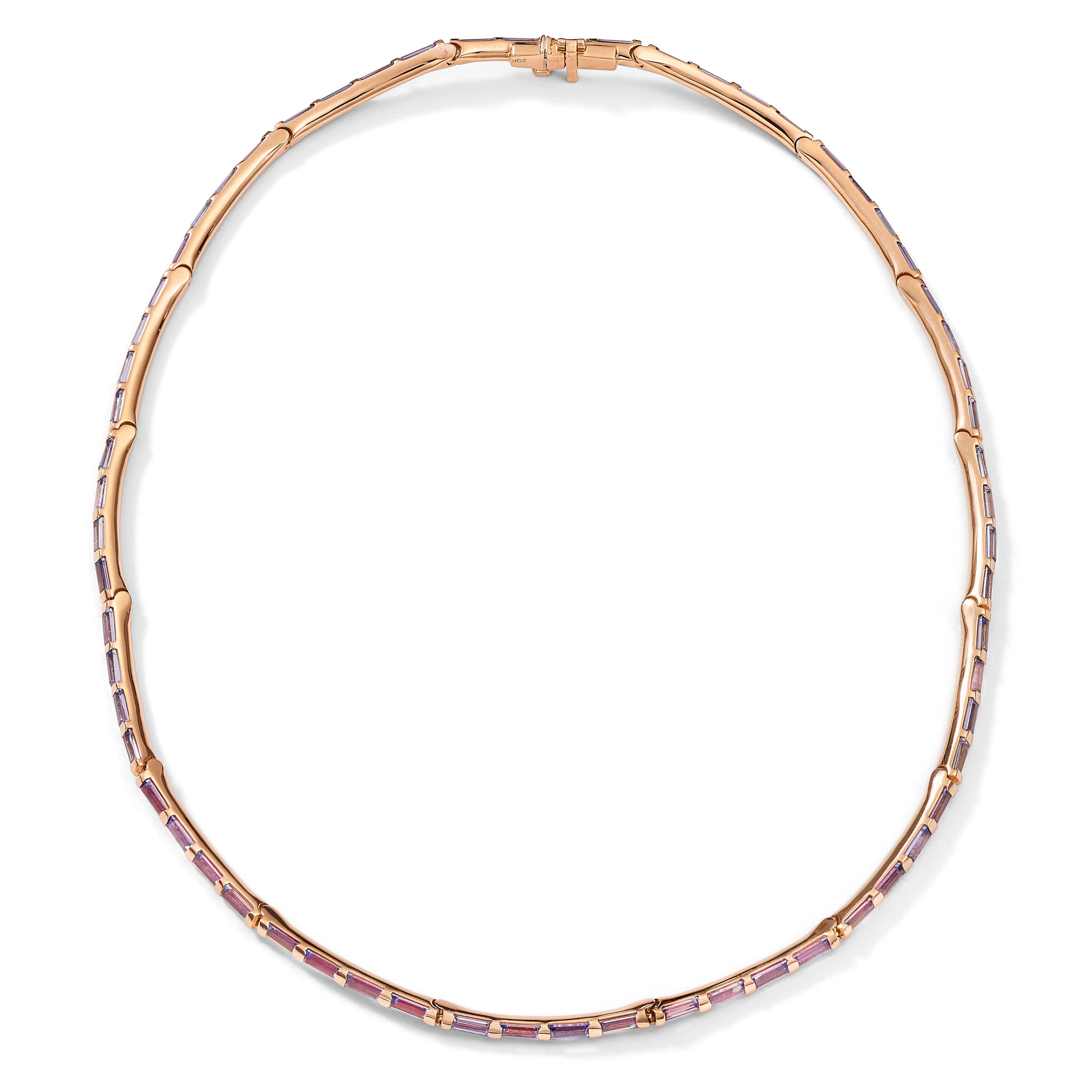Chantilly Choker - Aquamarine, Tanzanite and Multi Colored Spinel