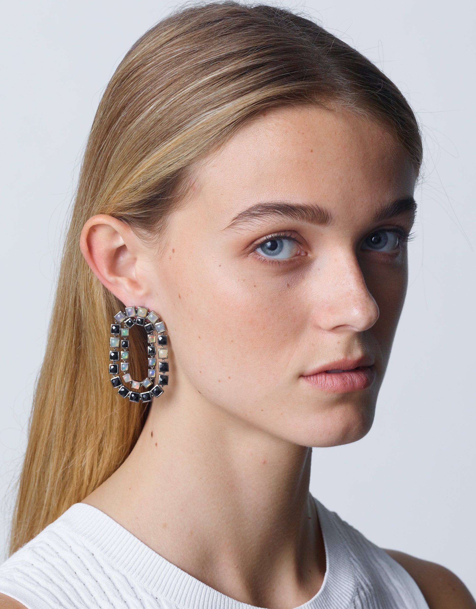 Black Spinel Earrings