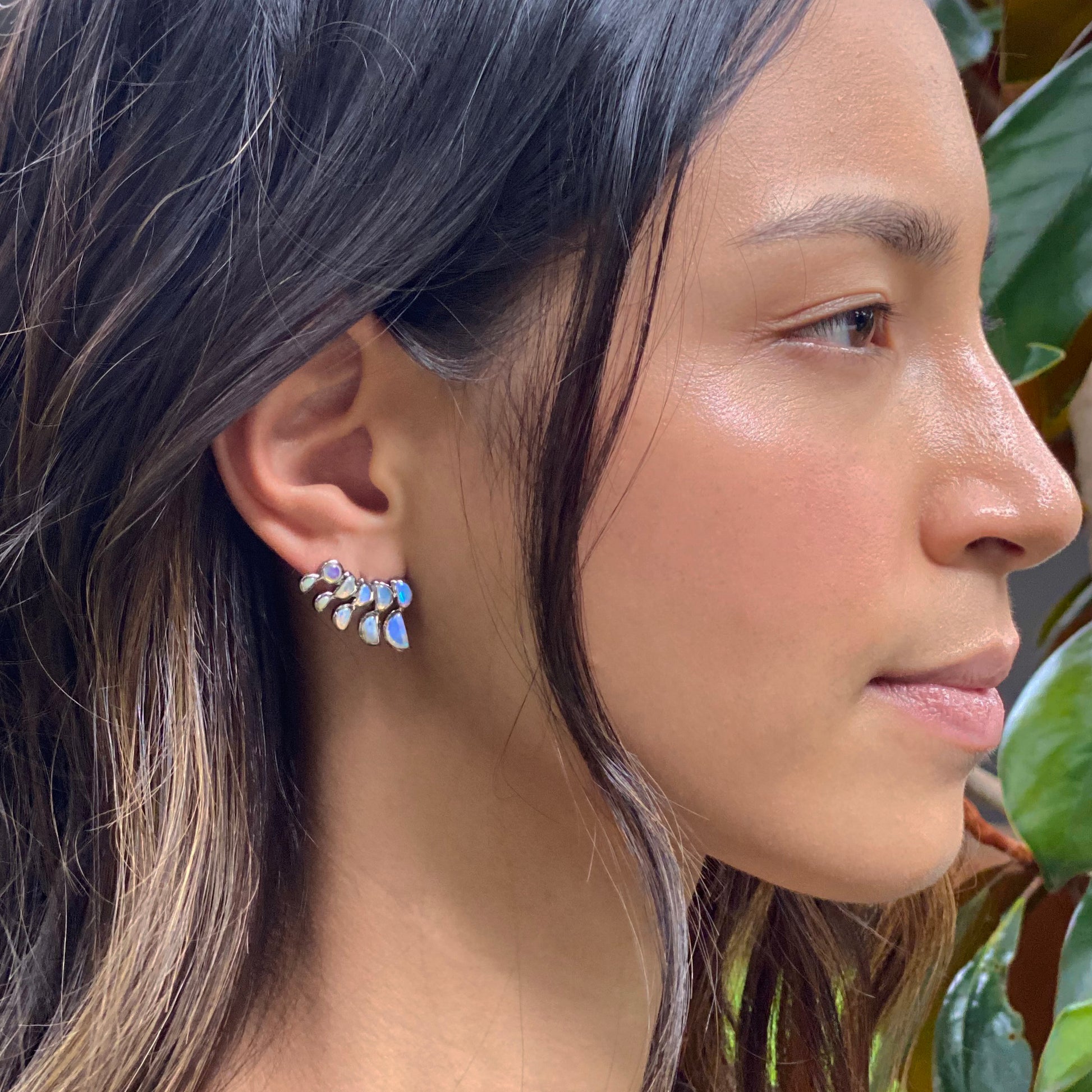 Lobster Earrings - Ethiopian Opal