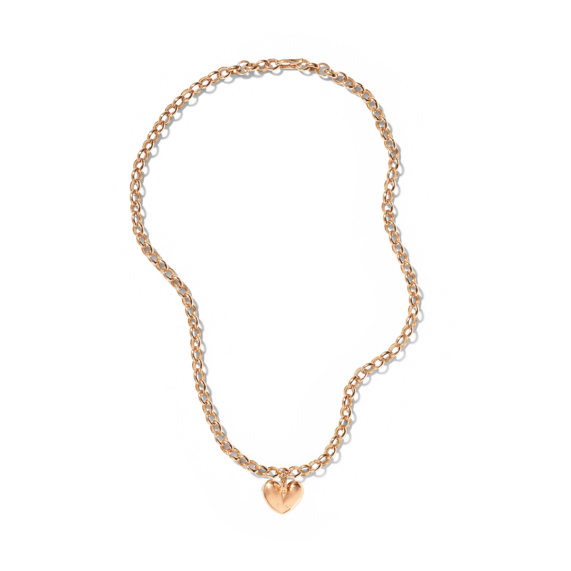 Strapped Heart Pendant - Sphene