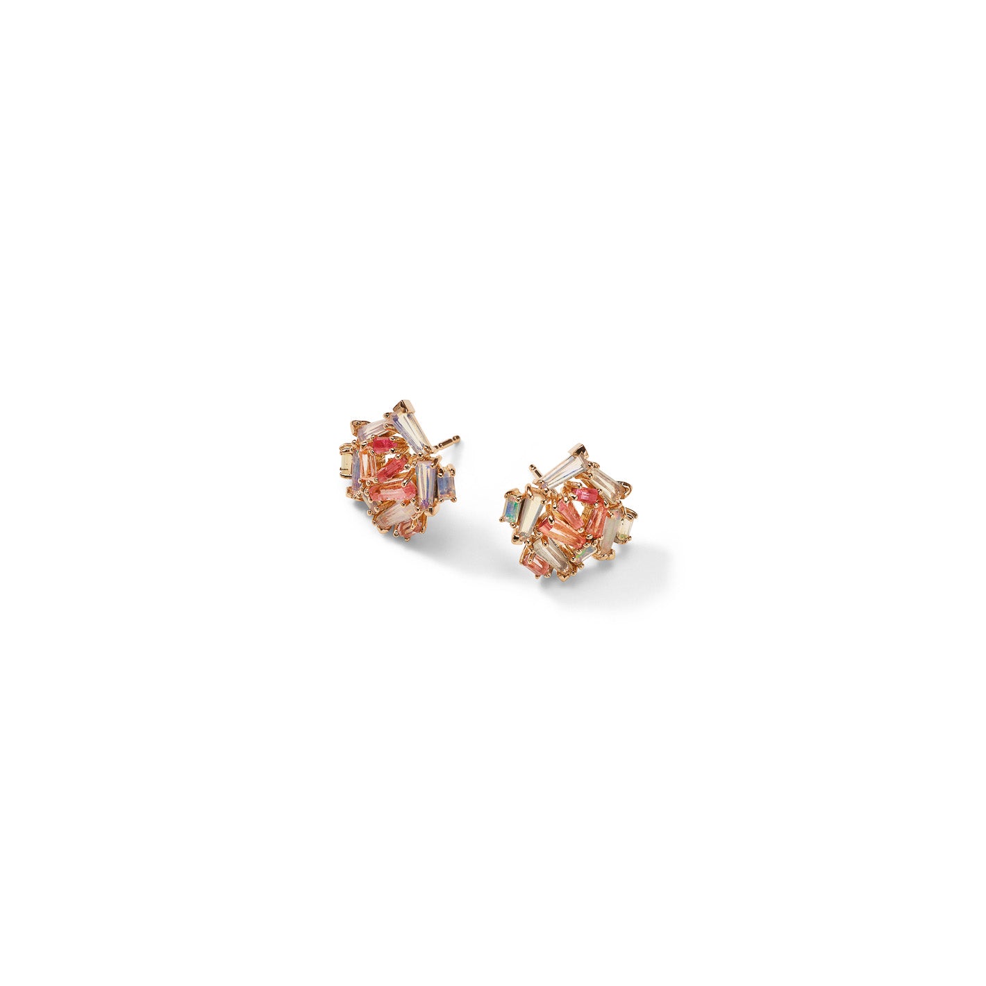 Petite Rose Studs - Ethiopian Opal