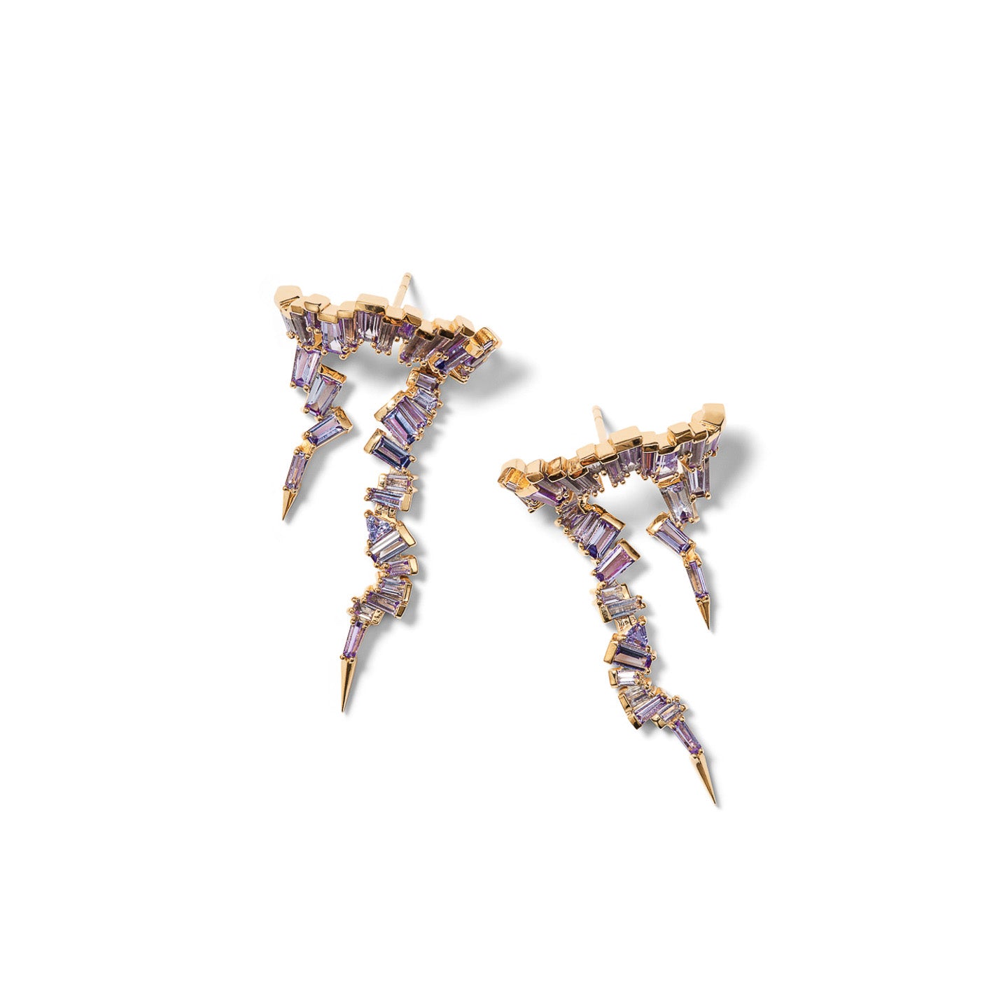 Ruffled Ear Lassos - Tanzanite