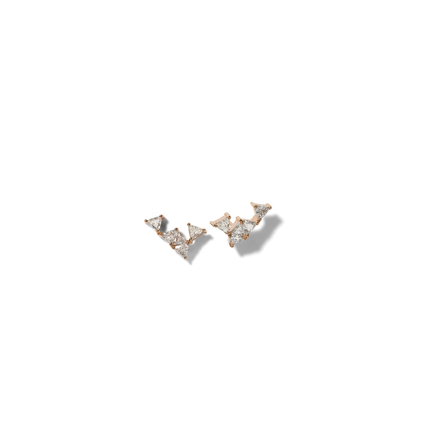 Shark's Tooth Studs - Diamond