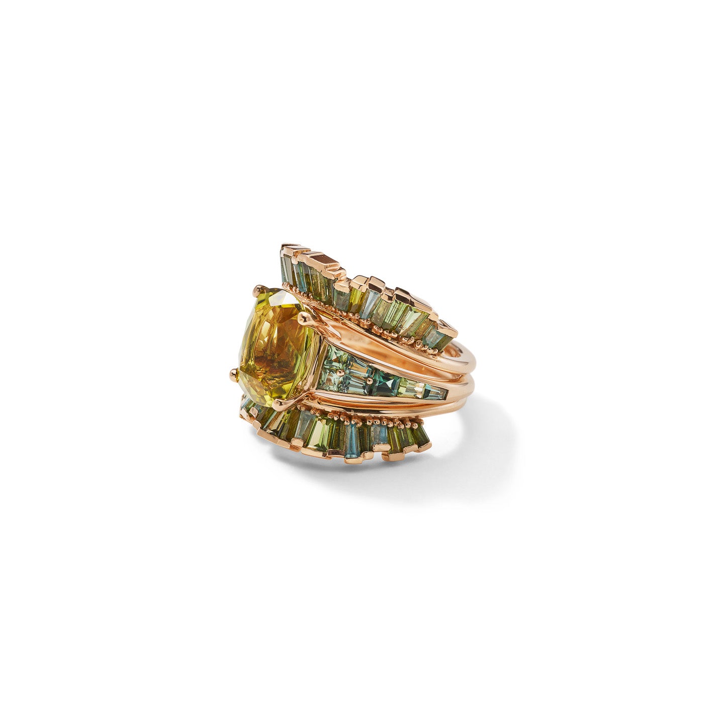 Solitaire Ring - Mozambique Green Tourmaline