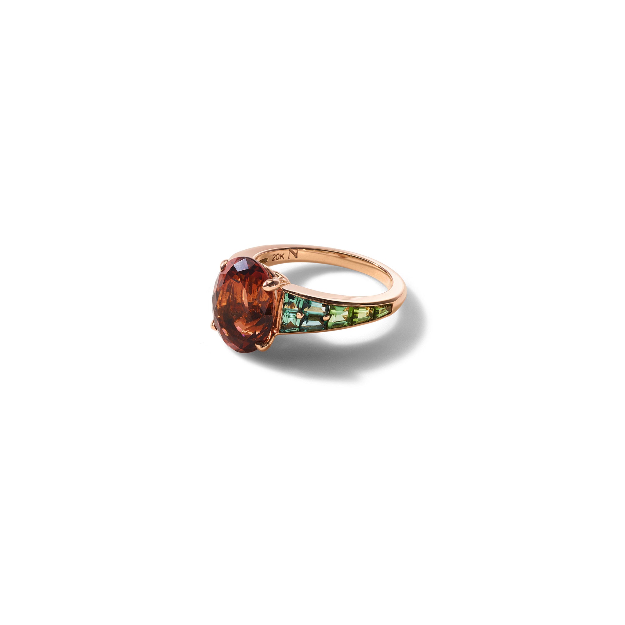 Solitaire Ring - Mozambique Tourmaline