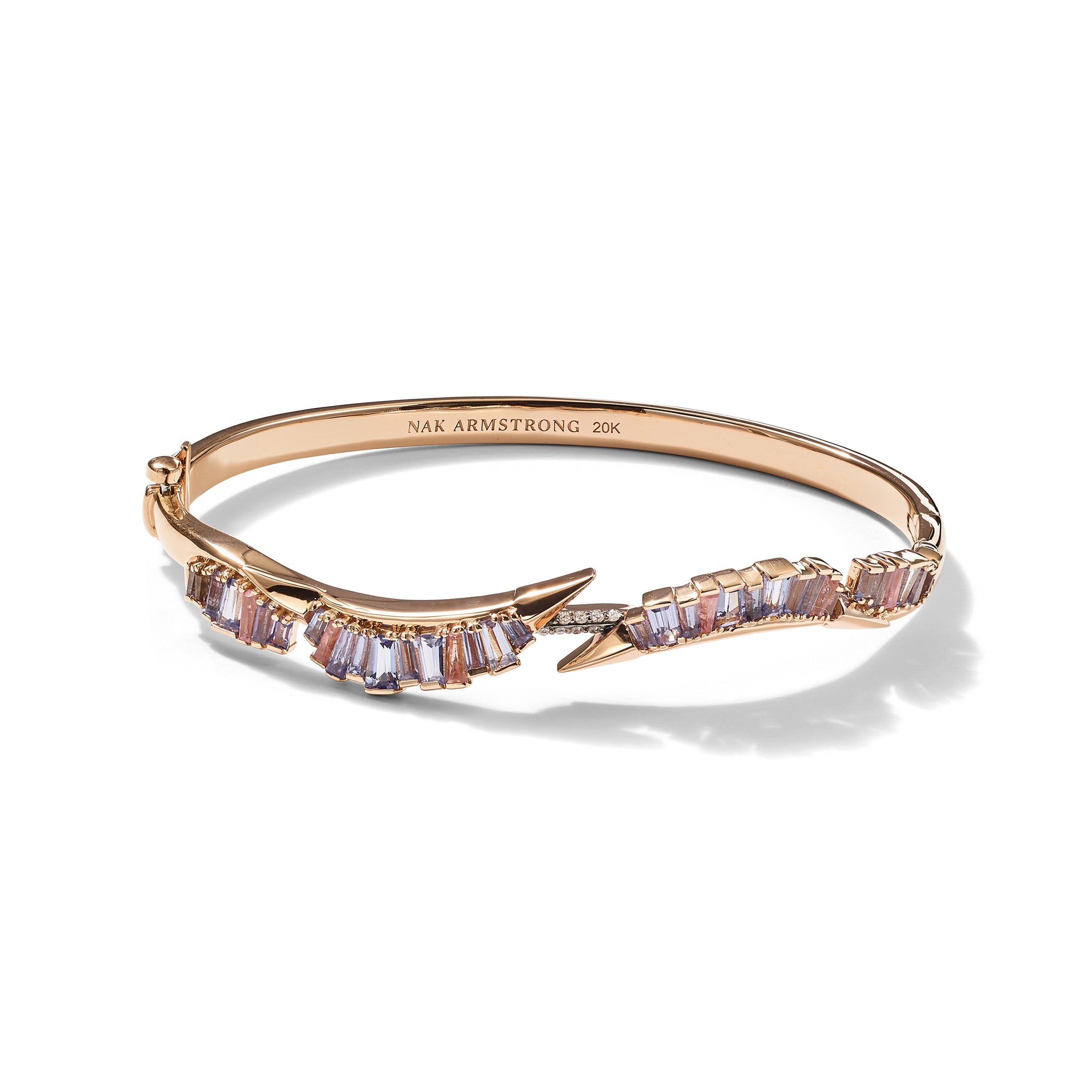 Ruched Open Coil Cuff - Tanzanite