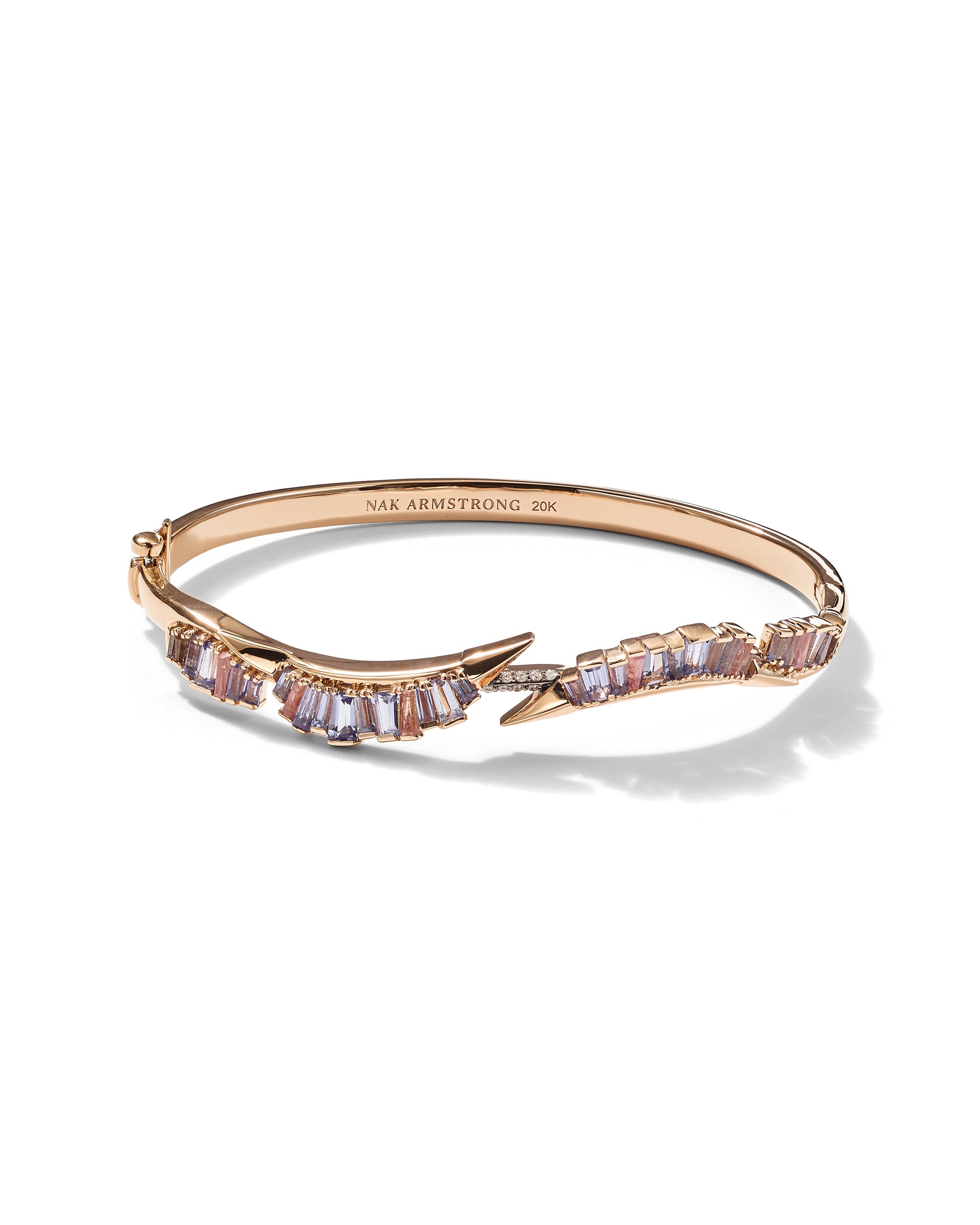 Ruched Open Coil Cuff - Tanzanite