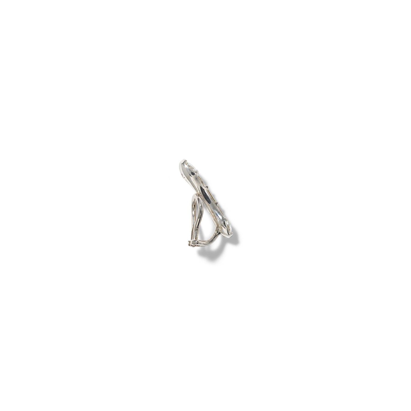 Small Single Baton Ear Cuff - Diamond