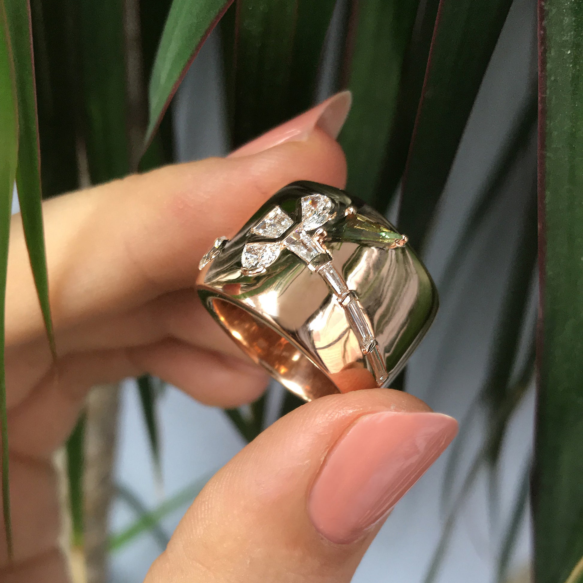 Wrapped Crocus Ring - Diamond