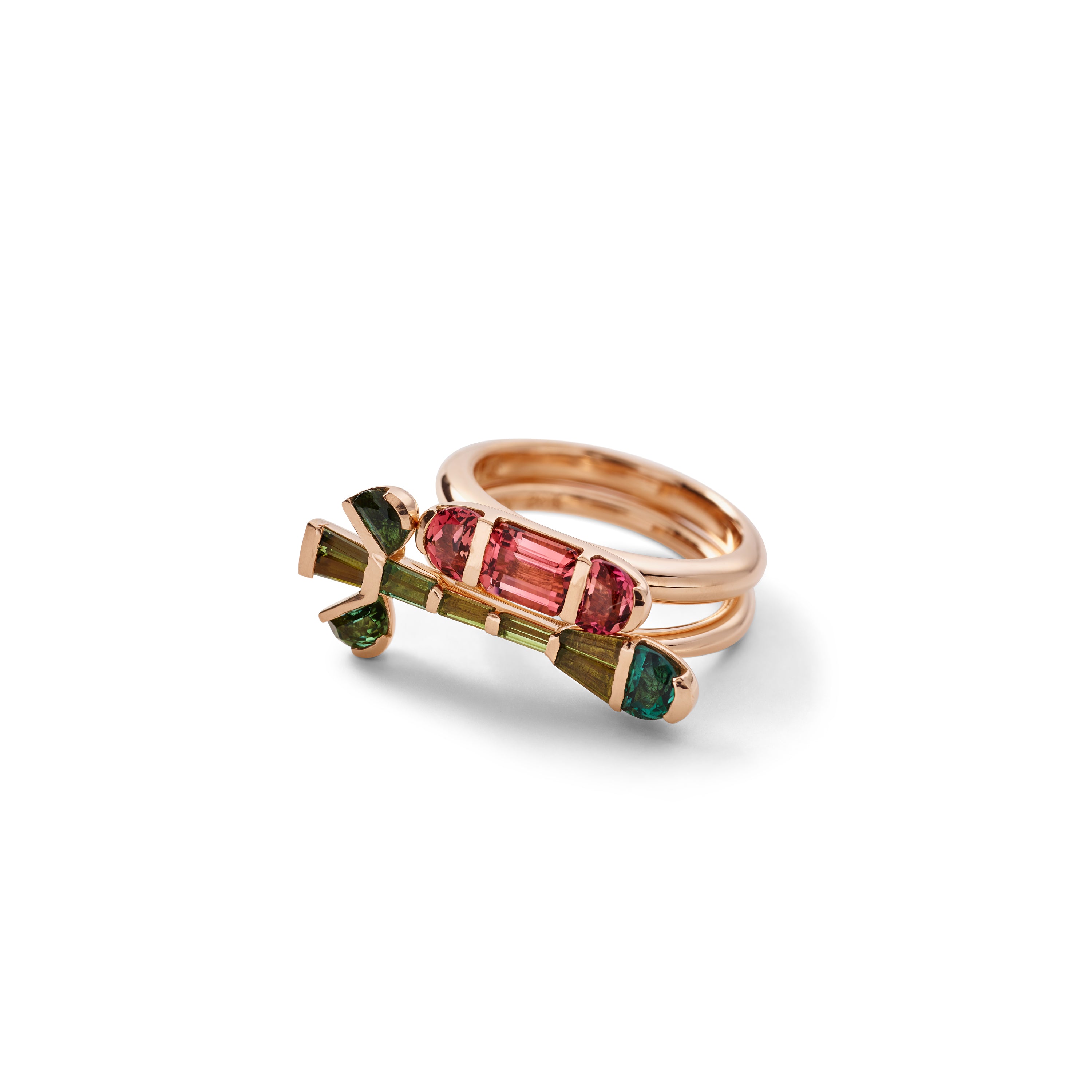 Crocus Ring - Green Tourmaline