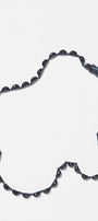 Small Scallop Rivière Necklace - Black Spinel