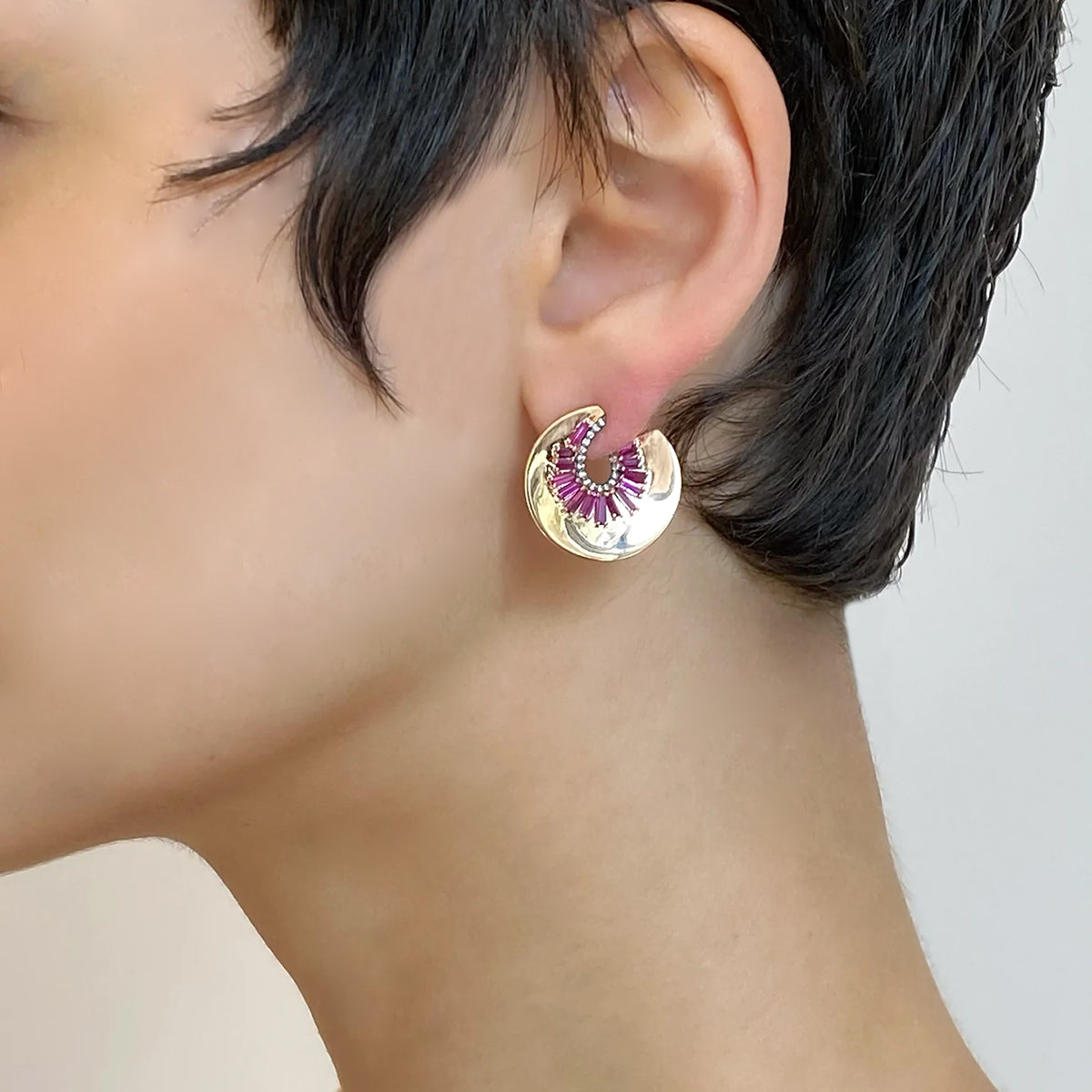 Aperture Bypass Hoops - Ruby