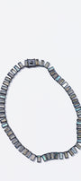 Baguette Tile Rivière Necklace - Labradorite