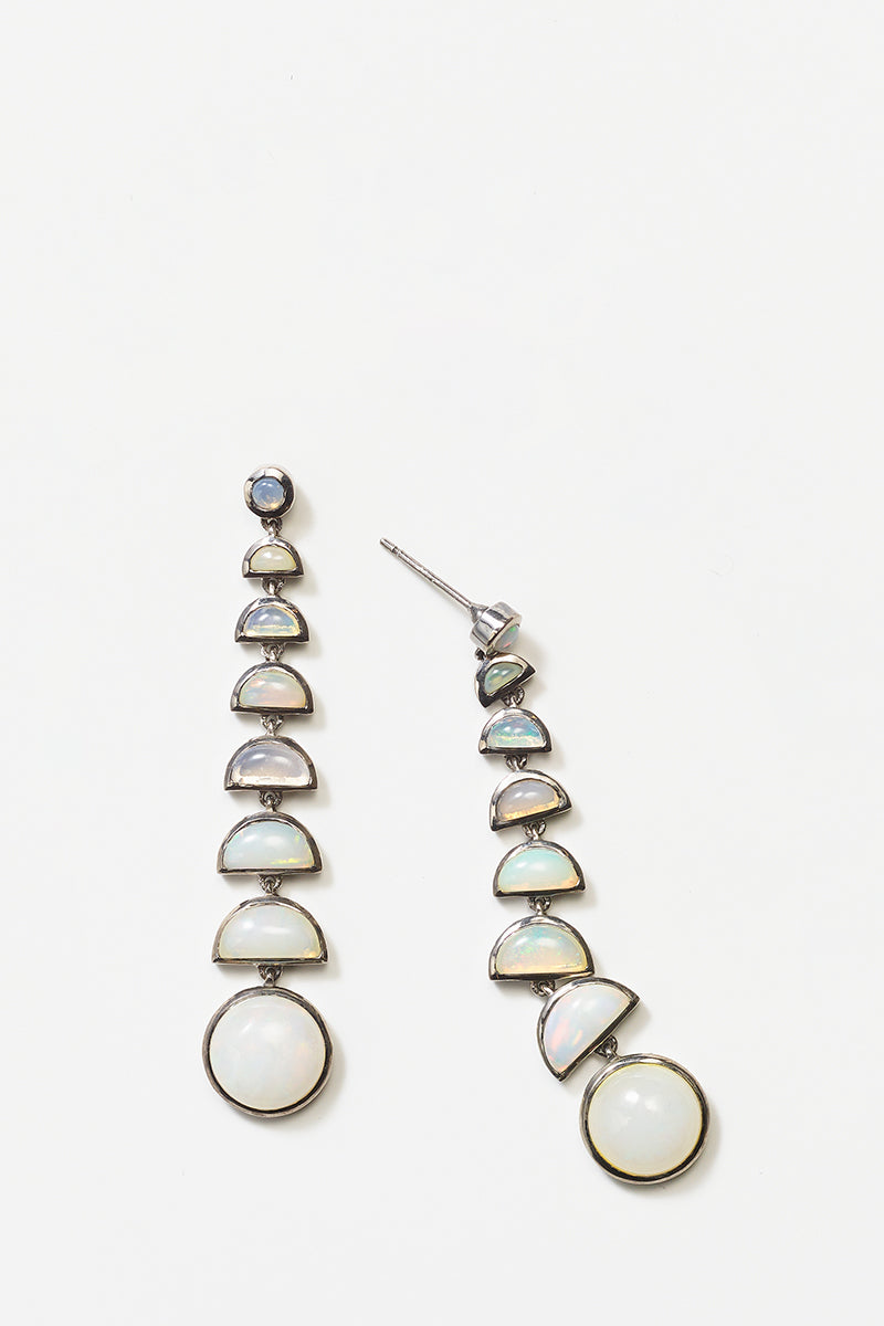 Ballbearing Earrings - Ethiopian Opal