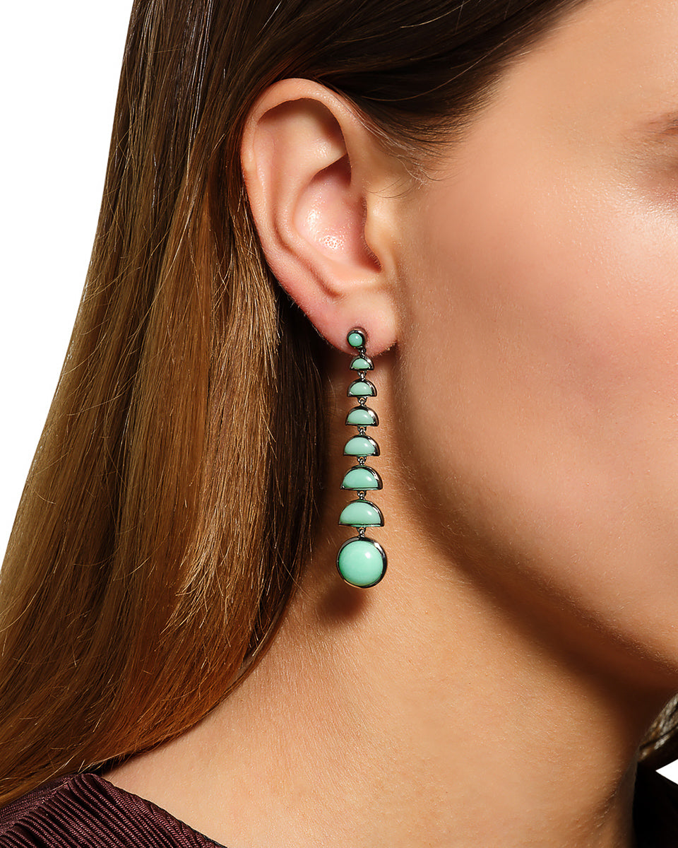 Ballbearing Earrings Chrysoprase Nak Armstrong