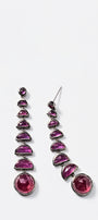 Ballbearing Earrings - Ruby