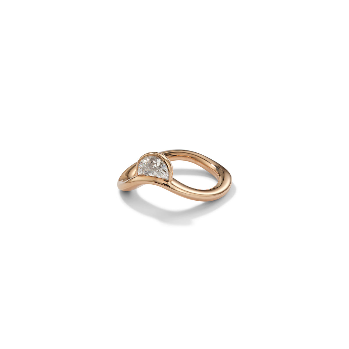 One of a Kind Ring - Bump Half Moon Ring