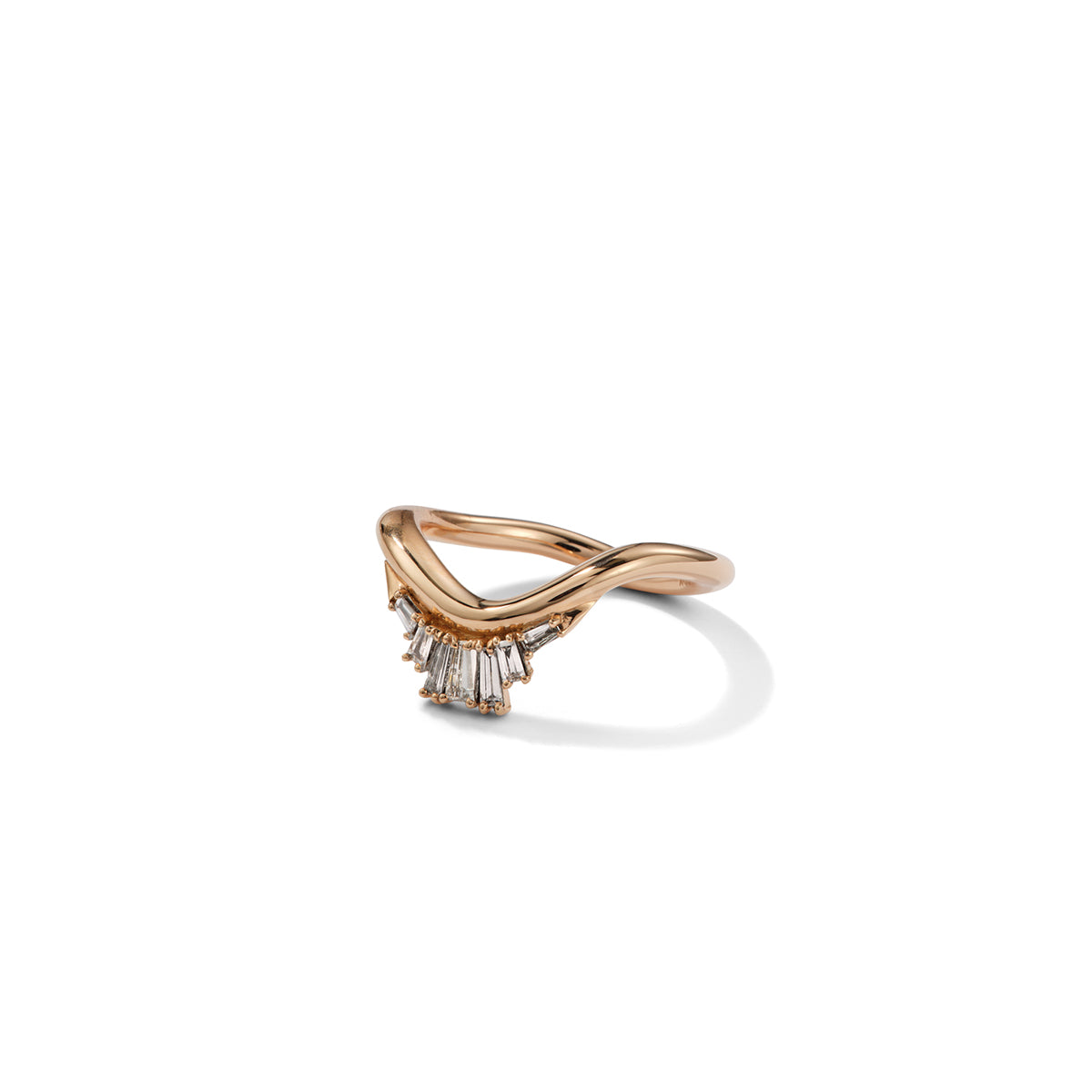 Bump Ruched Ring - Diamond