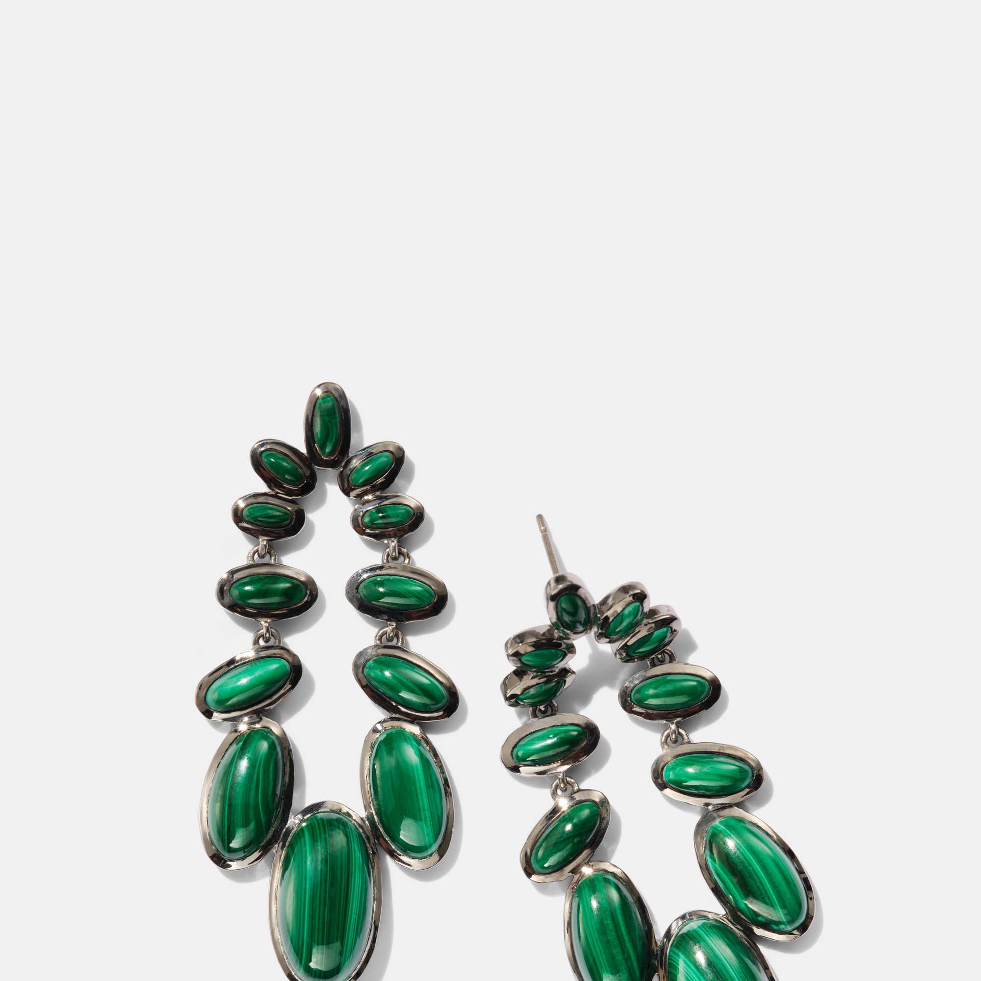 Cascade Earrings - Malachite