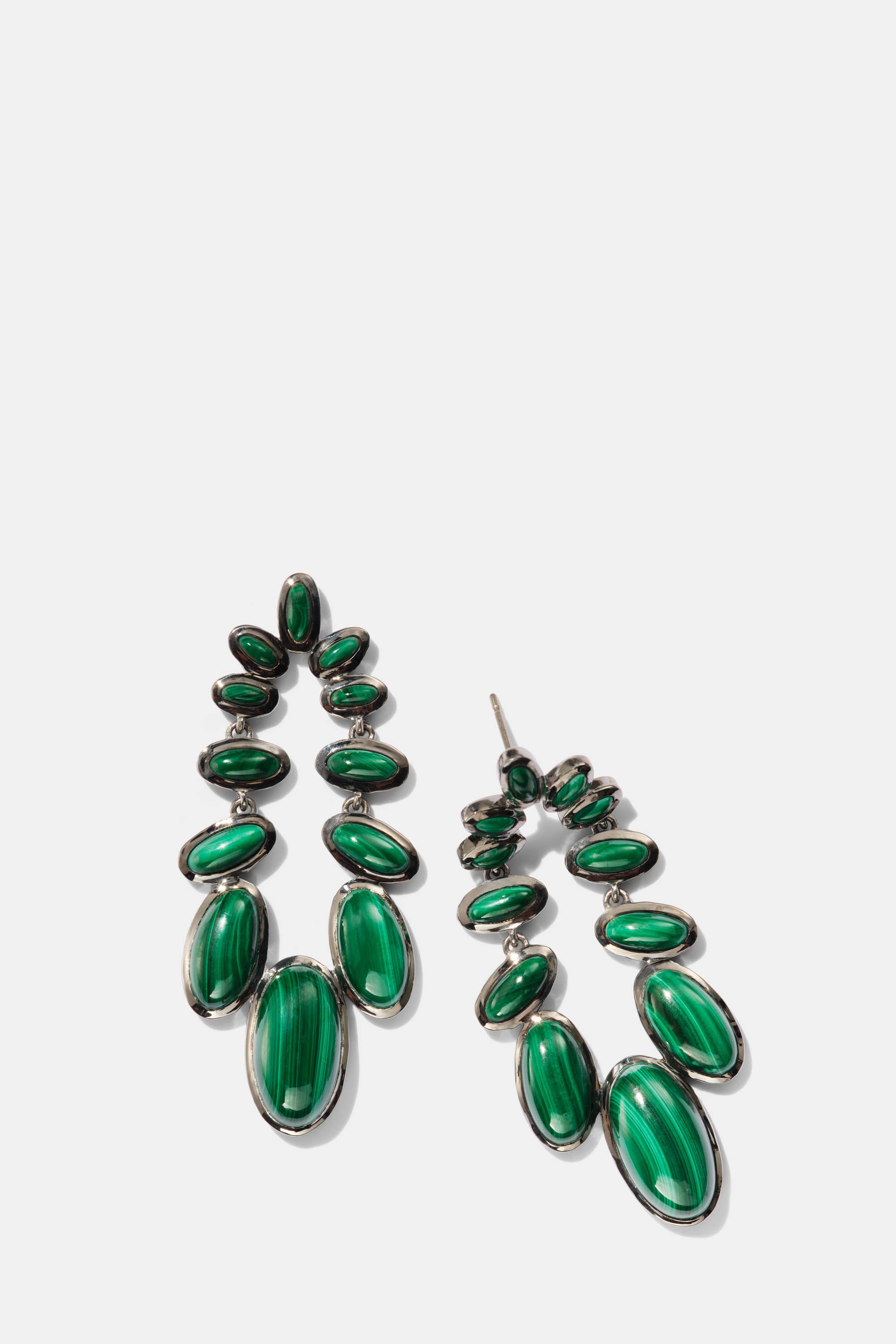 Cascade Earrings - Malachite