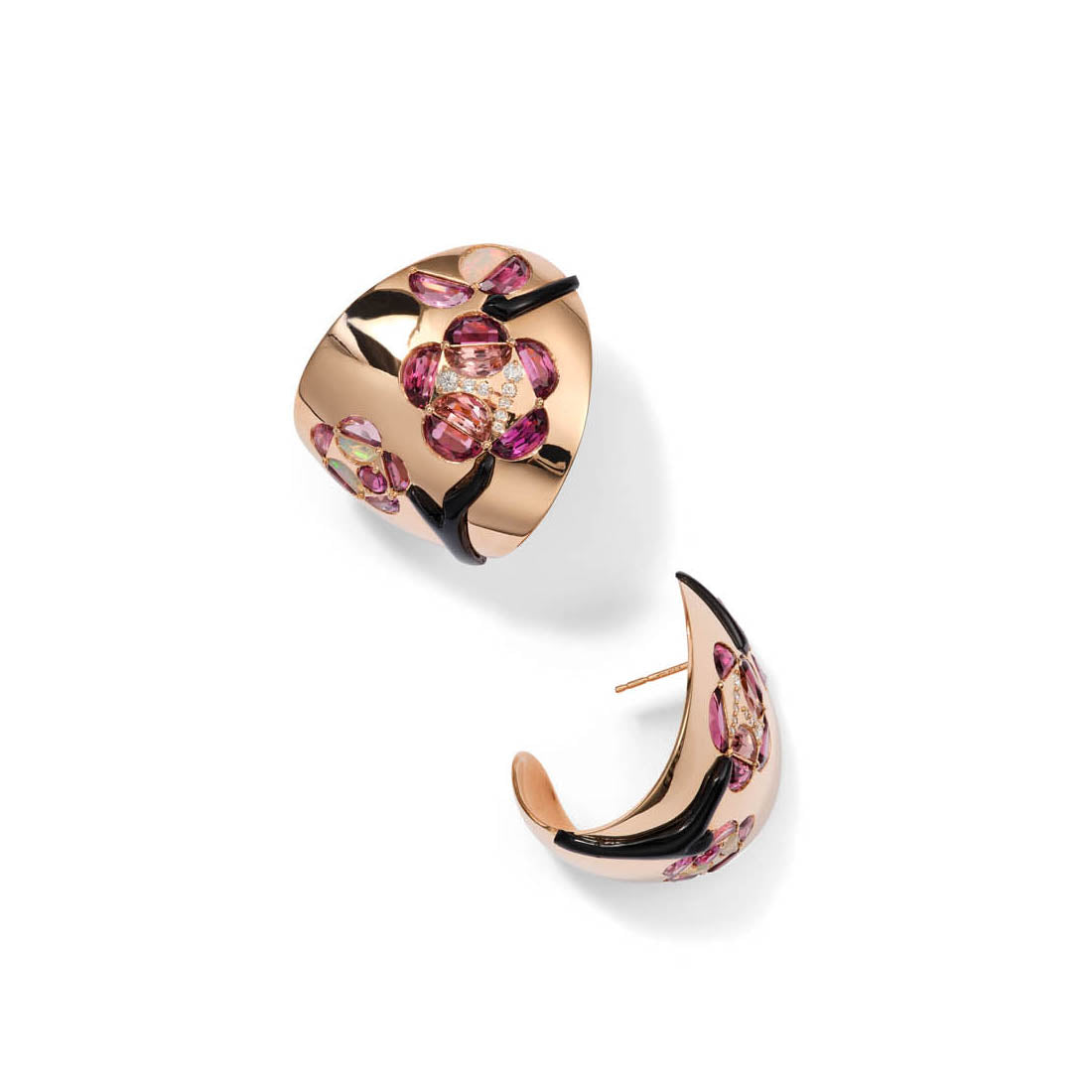 Cherry Blossom Hoops