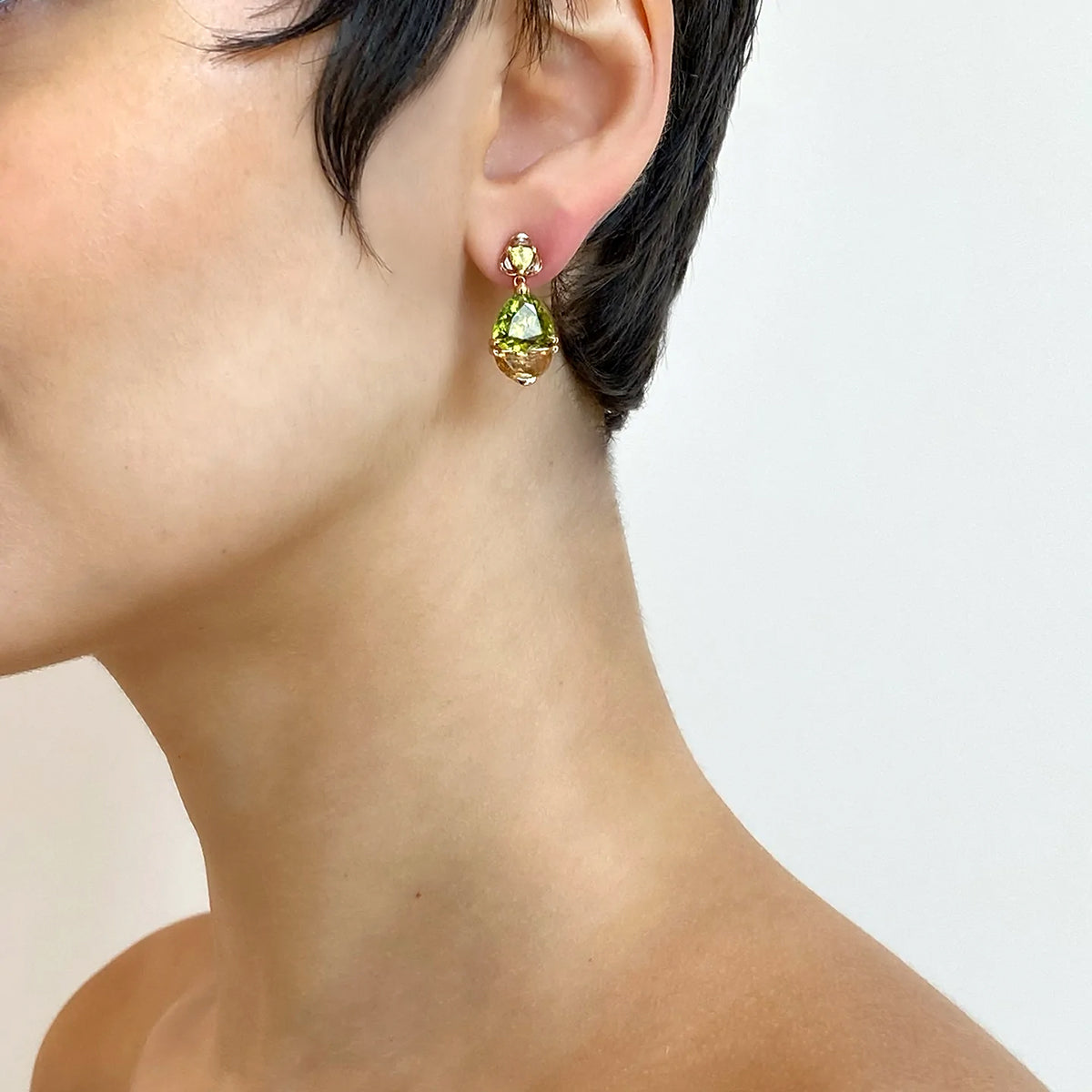 Dutch Girl Earrings - Sphene