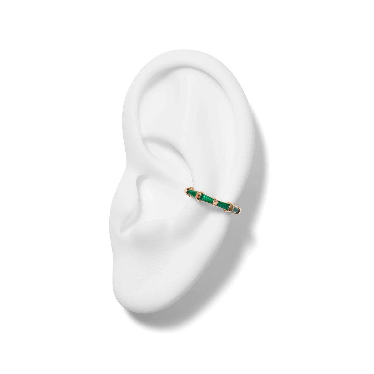 Hilvanado Stitch Ear Cuff - Emerald